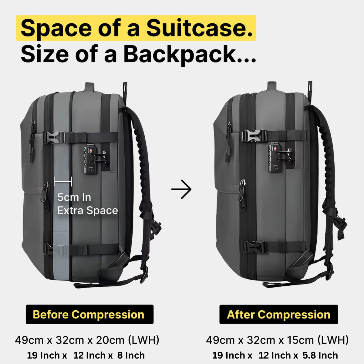 VaultPack™ Compression Backpack